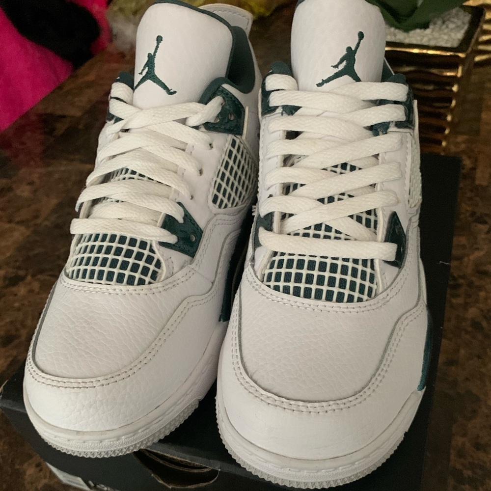 Jordan 4 retro (ps) Green - White oxidized